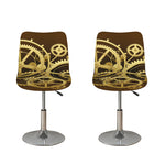 Steampunk Cogwheels Print Bar Stool Covers