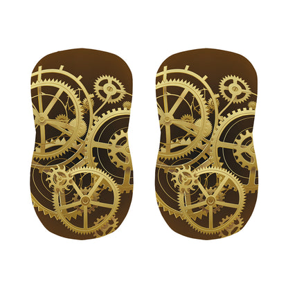 Steampunk Cogwheels Print Bar Stool Covers