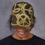 Steampunk Cogwheels Print Baseball Cap