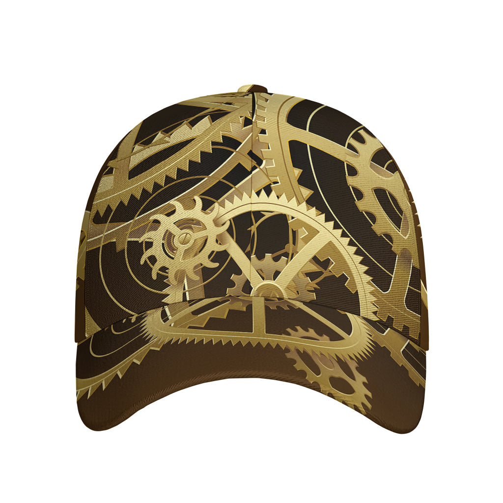 Steampunk Cogwheels Print Baseball Cap