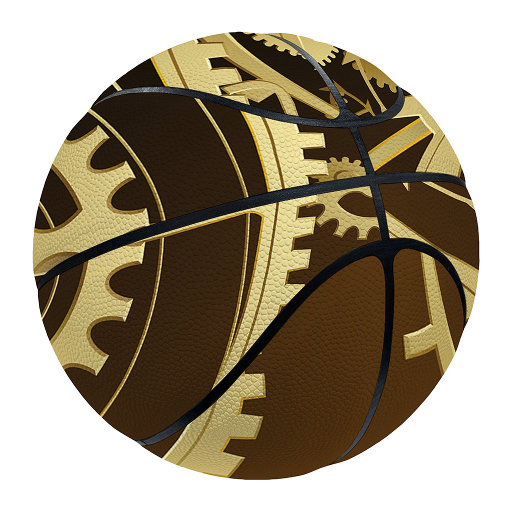 Steampunk Cogwheels Print Basketball