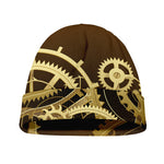 Steampunk Cogwheels Print Beanie