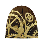 Steampunk Cogwheels Print Beanie