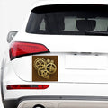 Steampunk Cogwheels Print Car Sticker