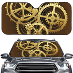 Steampunk Cogwheels Print Car Windshield Sun Shade