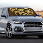 Steampunk Cogwheels Print Car Windshield Sun Shade