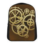 Steampunk Cogwheels Print Casual Backpack