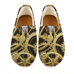 Steampunk Cogwheels Print Casual Shoes