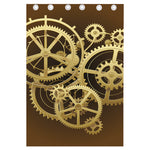 Steampunk Cogwheels Print Curtain