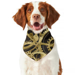 Steampunk Cogwheels Print Dog Bandana