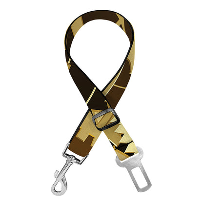 Steampunk Cogwheels Print Dog Seat Belt