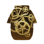 Steampunk Cogwheels Print Dog Zip Up Hoodie
