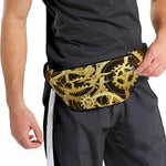 Steampunk Cogwheels Print Fanny Pack