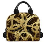 Steampunk Cogwheels Print Insulated Lunch Bag