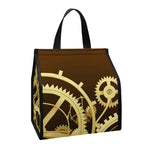 Steampunk Cogwheels Print Insulated Lunch Tote