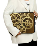 Steampunk Cogwheels Print Laptop Sleeve