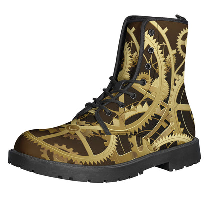 Steampunk Cogwheels Print Backpack
