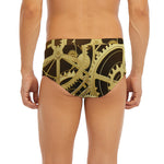 Steampunk Cogwheels Print Men's Briefs