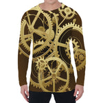 Steampunk Cogwheels Print Men's Long Sleeve T-Shirt