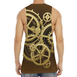 Steampunk Cogwheels Print Men's Muscle Tank Top