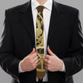 Steampunk Cogwheels Print Necktie