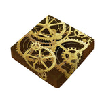 Steampunk Cogwheels Print Outdoor Seat Cushion Cover