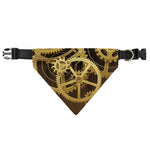Steampunk Cogwheels Print Over The Collar Dog Bandana