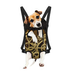 Steampunk Cogwheels Print Pet Carrier Backpack