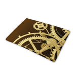 Steampunk Cogwheels Print Pet Cooling Mat Cover