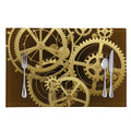 Steampunk Cogwheels Print Placemat