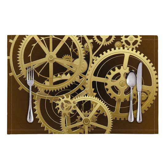 Steampunk Cogwheels Print Placemat