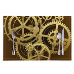 Steampunk Cogwheels Print Placemat