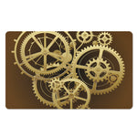 Steampunk Cogwheels Print Polyester Doormat