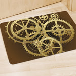 Steampunk Cogwheels Print Polyester Doormat