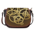 Steampunk Cogwheels Print Saddle Bag