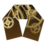 Steampunk Cogwheels Print Scarf