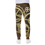 Steampunk Cogwheels Print Scuba Joggers