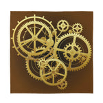 Steampunk Cogwheels Print Silk Bandana