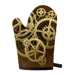 Steampunk Cogwheels Print Single Oven Mitt
