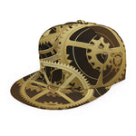 Steampunk Cogwheels Print Snapback Cap