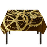 Steampunk Cogwheels Print Tablecloth