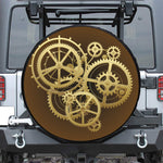 Steampunk Cogwheels Print Tire Cover