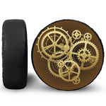 Steampunk Cogwheels Print Tire Cover