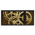 Steampunk Cogwheels Print Trifold Wallet