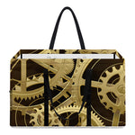 Steampunk Cogwheels Print Utility Tote Bag