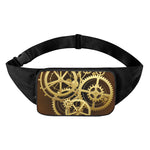 Steampunk Cogwheels Print Waist Bag