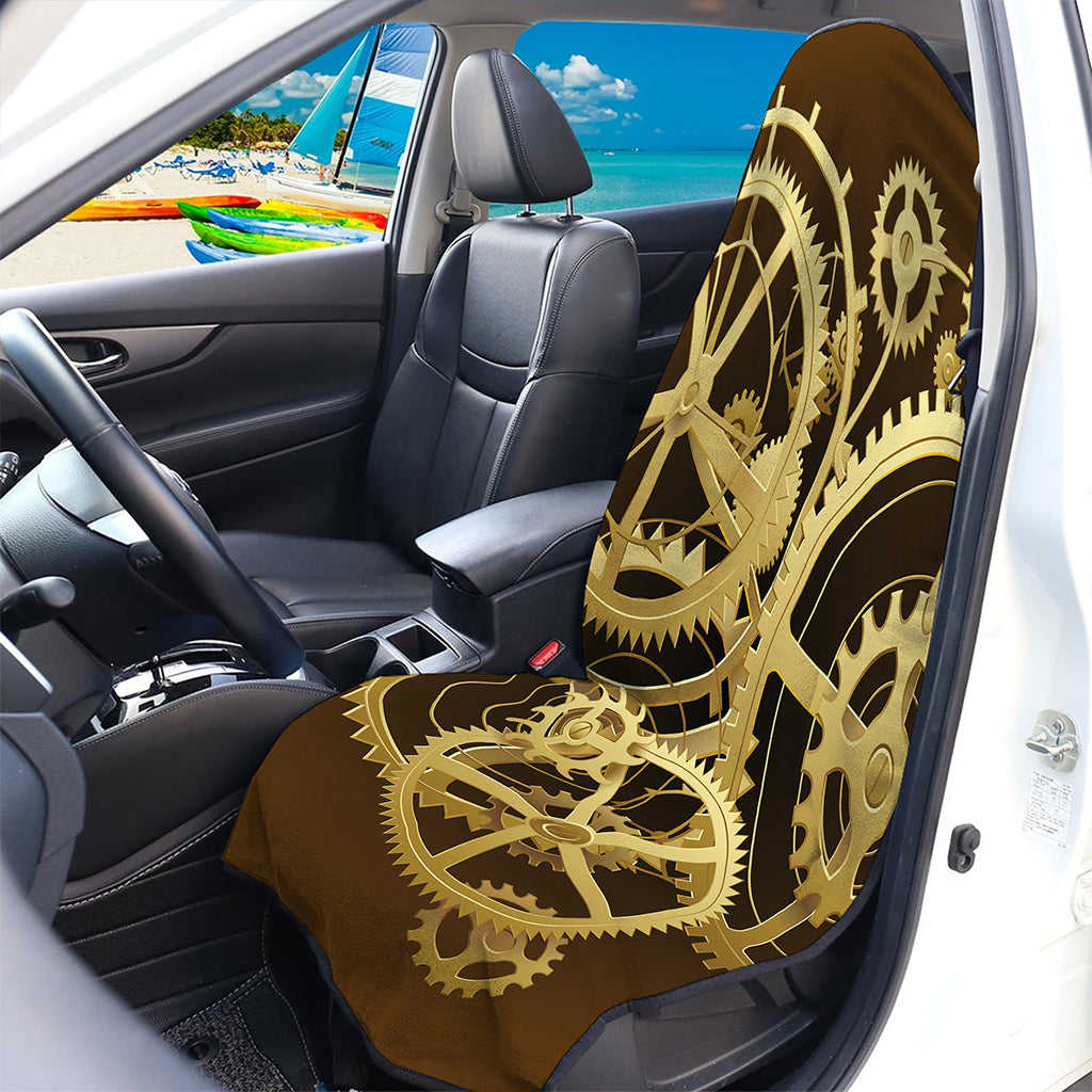 Steampunk Cogwheels Print Waterproof Car Seat Cover