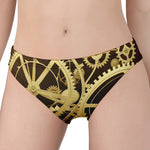 Steampunk Cogwheels Print Women's Panties