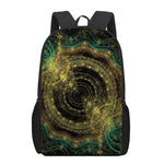 Steampunk Fractal Print 17 Inch Backpack
