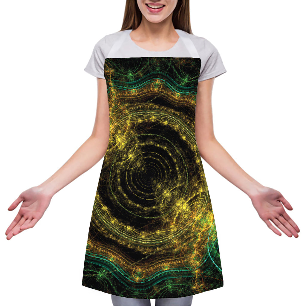 Steampunk Fractal Print Adjustable Apron